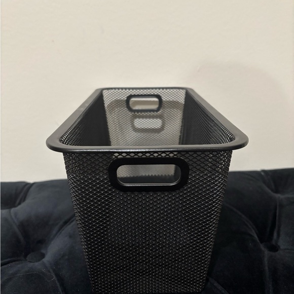Black Mesh Storage Basket - Picture 3 of 6